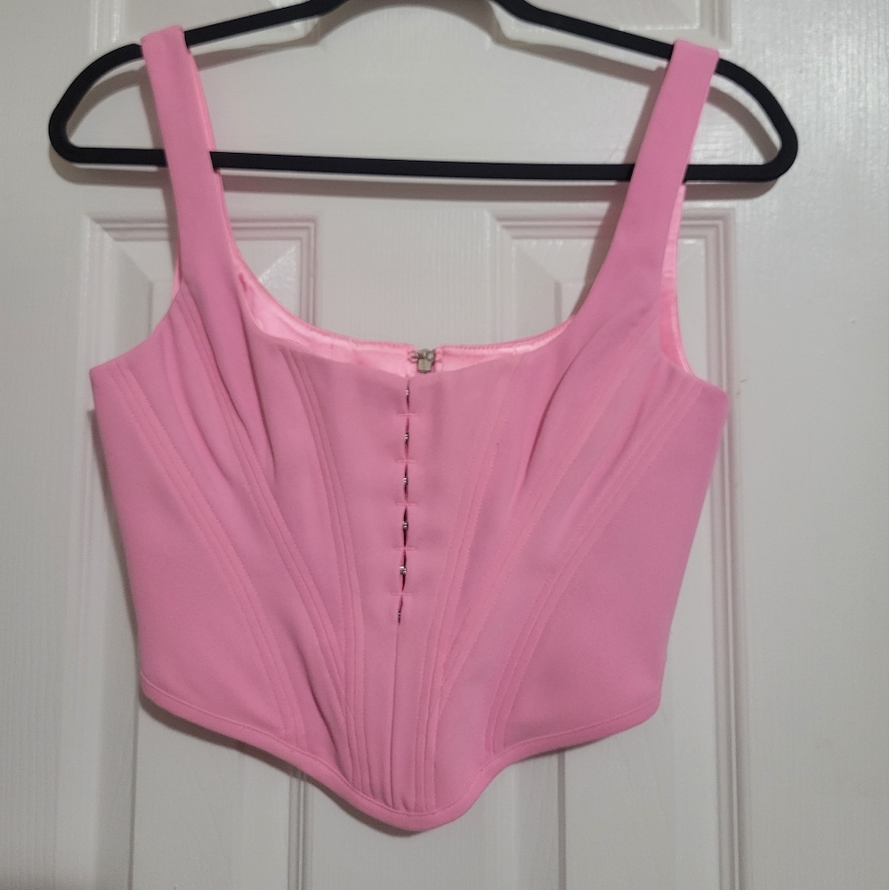 HOUSE OF CB Pink Corset Top
